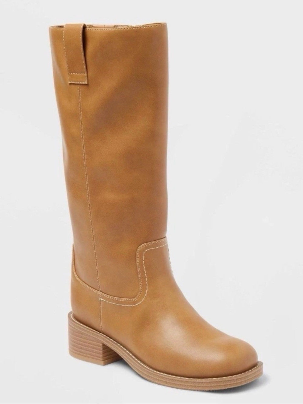 Universal Thread Chestnut Tall Pull-On Block Heel Boots nbep